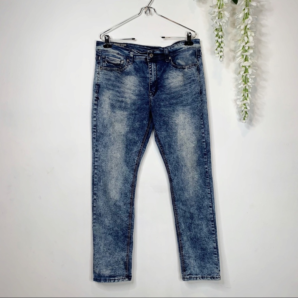 MENS AMONGST OTHERS Slim Stretch acid wash jeans 1969 - Picture 12 of 12